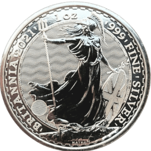 2021 British 1 oz Silver Britannia BU .9999