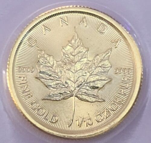 2023 Canadian Gold Maple Leaf 1/10 oz .9999 Fine - Image 3